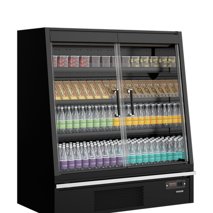 Supermarket Multideck Cooler - Galaxy+ GPL14FGD Svart