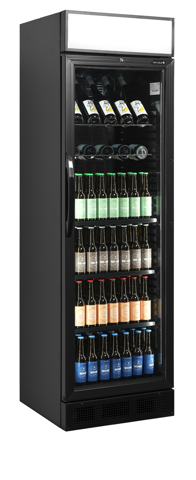 Noir Vitrine à boissons réfrigérée - CEV425CP NOIR