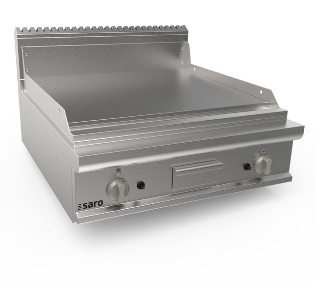 SARO Gasgrillplatte, 800 mm breit, Bordmodell, glasiert 
Modell LQ / FTG4BBL