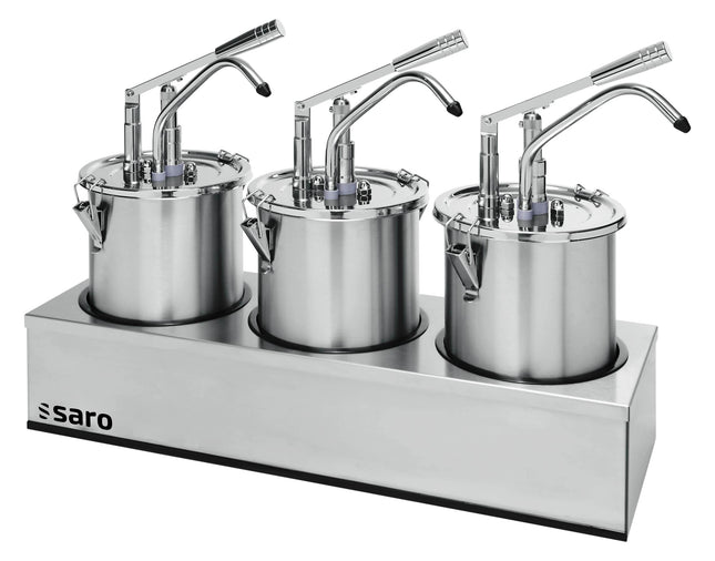 SARO-saucerbeholder 
model PD-003 3 x 5 l