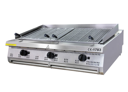 Premium Chargrill - 3 Zones - Triple Unit - 90cm Deep - Gas