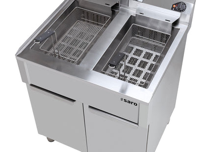 SARO elektrisk frituregryde 20+20 L 
Model BRAGA – detaljebillede 1