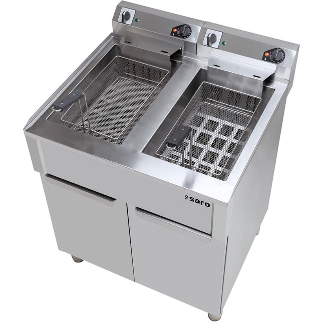 SARO elektrisk frituregryde 20+20 L 
Model BRAGA – detaljebillede 1