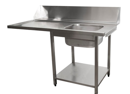 SARO indløbsbord til opvaskemaskine, højre, 1600 mm
