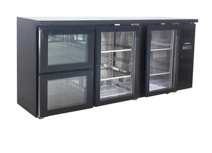 SARO barkøler med 2 glasdøre og 2 skuffer, 
model BC 3100 G S2