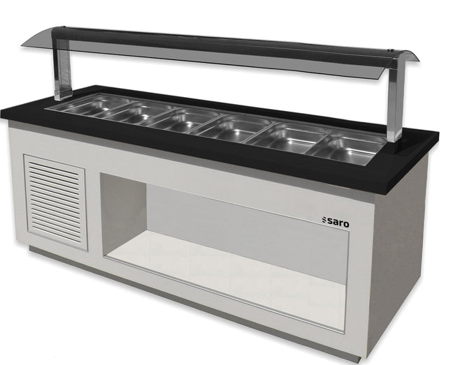 SARO salatbar til 6x 1/1 GN, 
model PREMIUM LINE SB-K230 hvid 