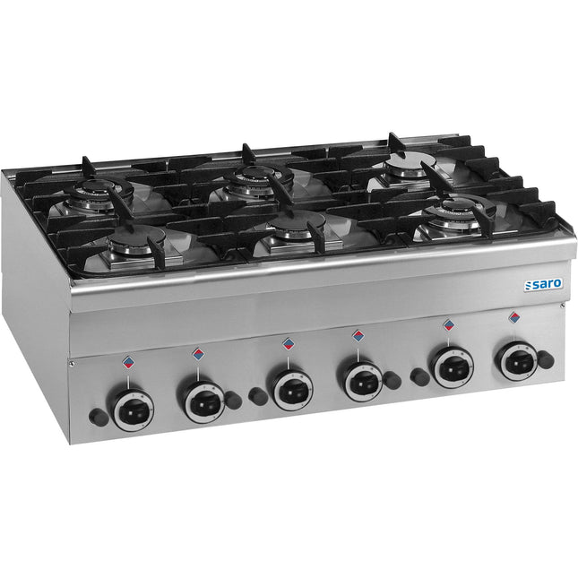 Four à gaz SARO, 6 brins, ligne 600, modèle bord G6S6
