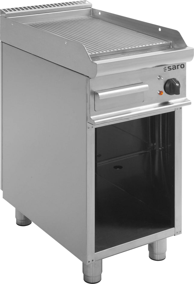 SARO elektrisk grillplade med åben underdel, 
model E7/KTE1BAR