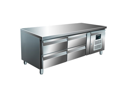 SARO undermonteret kølebord med 2x2 skuffer, 
model UGN 2140 TN