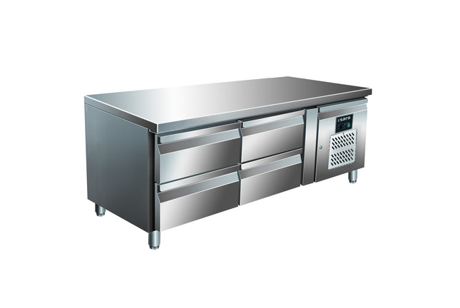 SARO undermonteret kølebord med 2x2 skuffer, 
model UGN 2140 TN