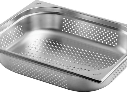 SARO BUDGET LINE GN-beholder 1/2 GN, perforeret, T 65 mm
