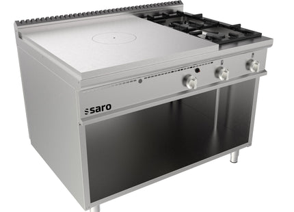 SARO glødepladeovn med åben underskab + 2 brændere 
Model LQ / TPG6BA