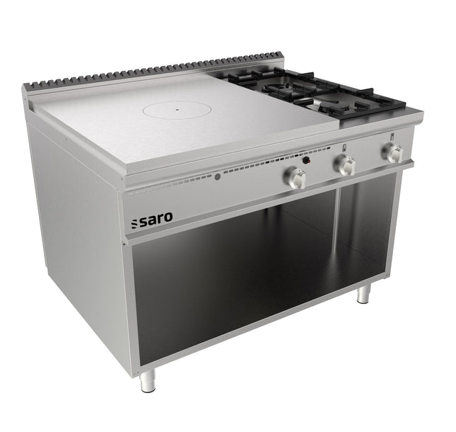 SARO glødepladeovn med åben underskab + 2 brændere 
Model LQ / TPG6BA