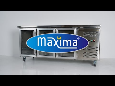 Counter Fridge - 180cm - 3 Glass Doors