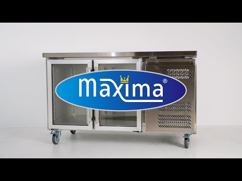 Counter Fridge - 136cm - 2 Glass Doors
