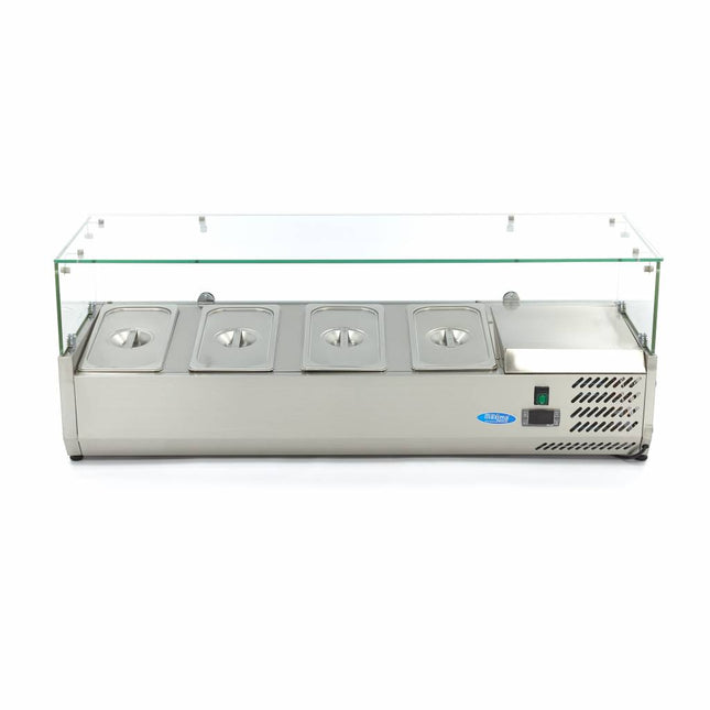 Countertop Prep Fridge - 120cm - Fits 4 x 1/3 GN