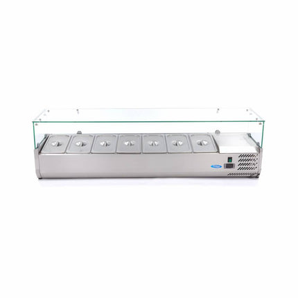 Réfrigérateur de préparation à poser - 160 cm - Pour 7 x 1/3 GN