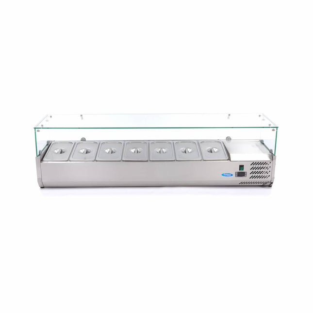 Countertop Prep Fridge - 160cm - Fits 7 x 1/3 GN