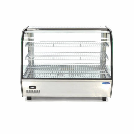 Beheiztes Lebensmitteldisplay – 160 l – 85,6 cm – 3 Regale