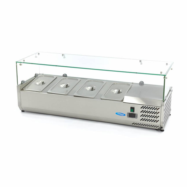 Countertop Prep Fridge - 120cm - Fits 4 x 1/3 GN