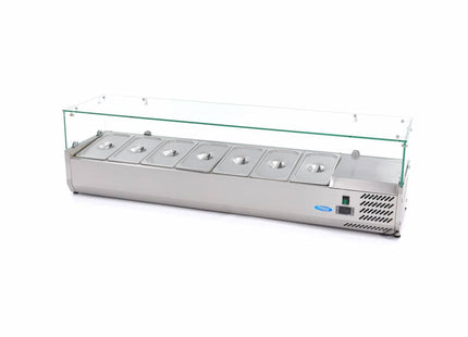 Réfrigérateur de préparation à poser - 160 cm - Pour 7 x 1/3 GN
