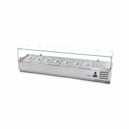 Réfrigérateur de préparation à poser - 160 cm - Pour 7 x 1/3 GN