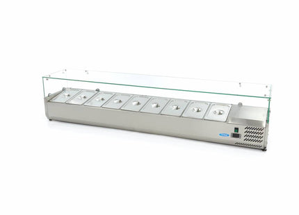 Réfrigérateur de préparation à poser - 200 cm - Pour 9 x 1/3 GN