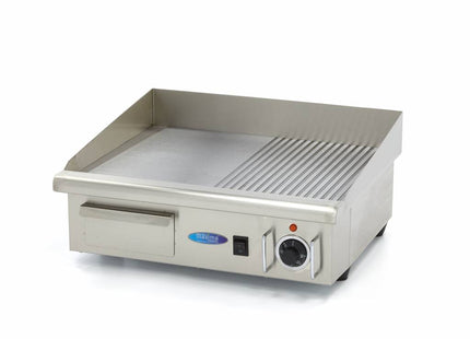 Griddle - Half Grooved - 55 cm - incl Drip Tray