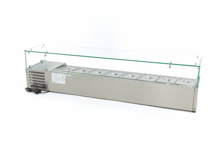 Countertop Prep Fridge - 180cm - Fits 8 x 1/3 GN