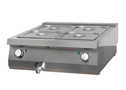 Bain Marie Robuste - Unité Double - Profondeur 70 cm - Électrique