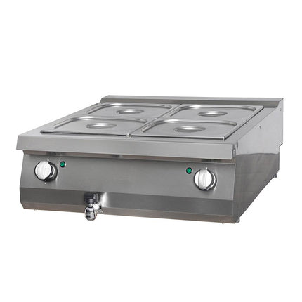 Heavy Duty Bain Marie - Dvojitá jednotka - 70 cm hloubka - Elektrická