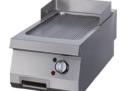 Heavy Duty Griddle - Grooved Chrome - Single Unit - 70cm Deep - Electric