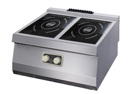Heavy Duty Induction Cooker - 2 Burners - Double Unit - 70cm Deep - Electric