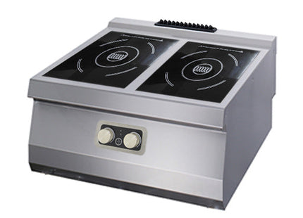 Heavy Duty Induction Cooker - 2 Burners - Double Unit - 70cm Deep - Electric