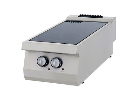 Heavy Duty Infrared Cooker - 2 Burners - Double Unit - 70cm Deep - Electric