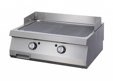 Heavy Duty Griddle - Grooved - Double Unit - 70cm Deep - Gas