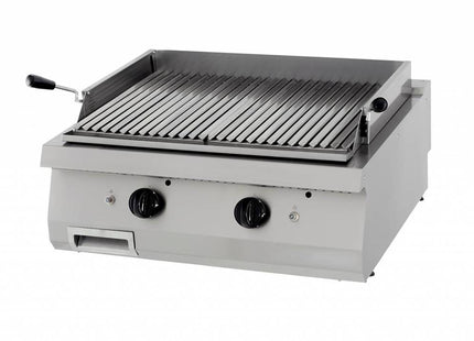 Heavy Duty Lava Stone Grill - Double Unit - 70cm Deep - Gas