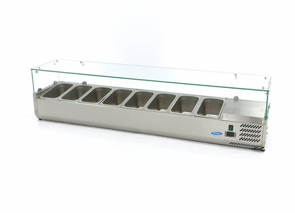 Countertop Prep Fridge - 180cm - Fits 8 x 1/3 GN