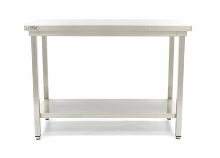 Table en acier inoxydable - 80 x 70 cm - Hauteur réglable