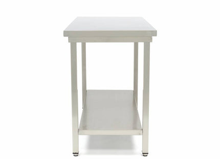 Table en acier inoxydable - 200 x 70 cm - Hauteur réglable