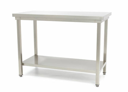 Table en acier inoxydable - 200 x 70 cm - Hauteur réglable