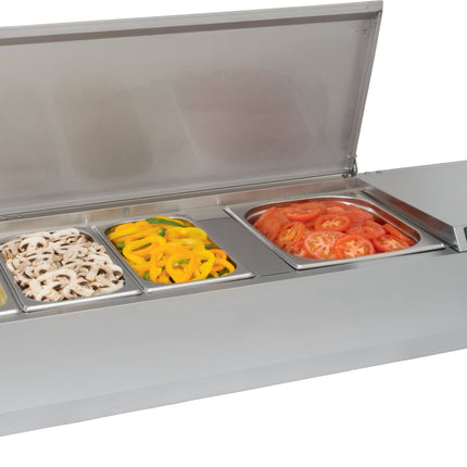 Présentoir de table réfrigéré SARO avec couvercle - 1/3
modèle VRX 1800 SS