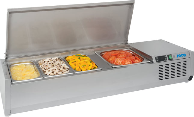 Présentoir de table réfrigéré SARO avec couvercle - 1/3
modèle VRX 1800 SS