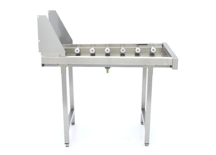 Stainless Steel Straight Roller Table - for Rack Conveyor Dishwasher