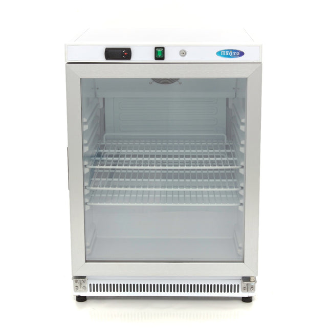 Lednice - 200L - Bílá - se skleněnými dvířky