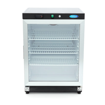 Lednice - 200L - Černá - se skleněnými dvířky