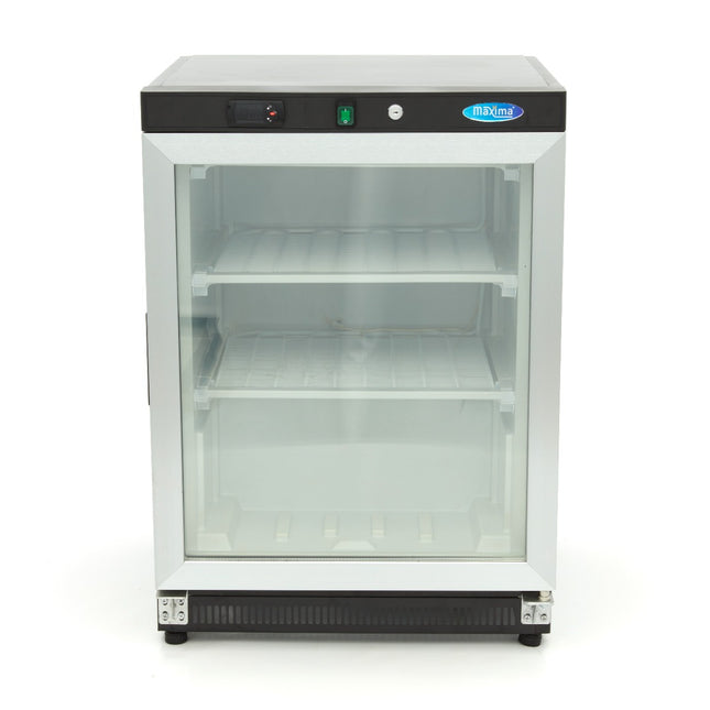 Fryser - 200L - Sort - med glaslåge