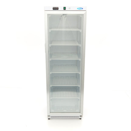 Gefrierschrank – 400 l – Weiß – mit Glastür