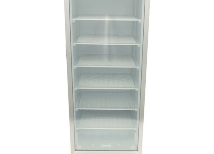 Frys - 600L - Svart - med glas Dörr