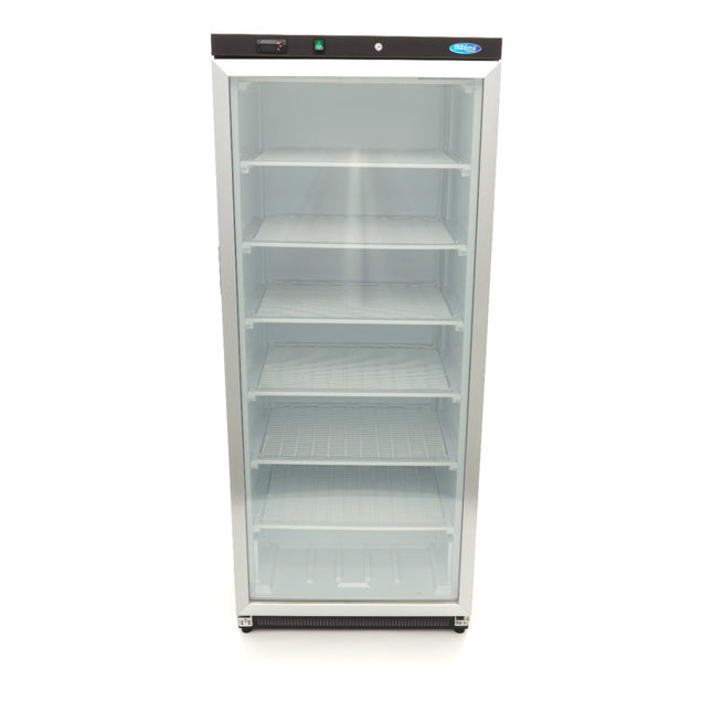 Fryser - 600L - Sort - med glaslåge